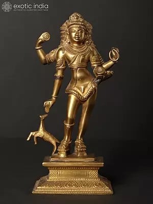 7" Bhikshatana Shiva | Hoysala Art | Bronze Statue