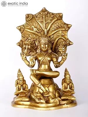 8" Dakshinamurti Shiva Brass Statue