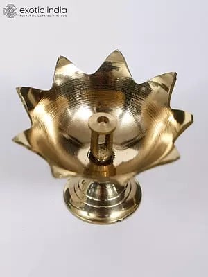 2" Small Brass Lamp (Diya)