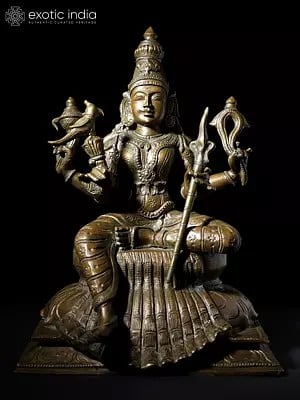 12" Goddess Rajarajeshvari | Bronze Statue