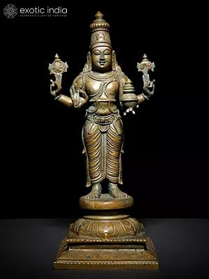 12" Lord Dhanvantari | Bronze Statue