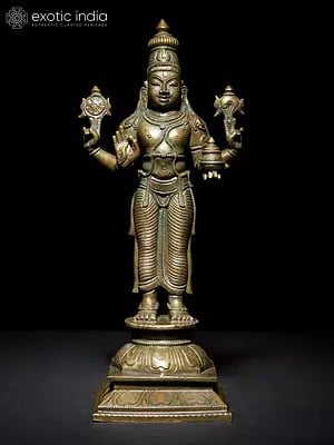 10" Lord Dhanvantari - The Physician of The Devas | Bronze Statue