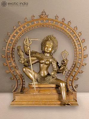  24 " Kali Statue Holding Weapons | Bronze