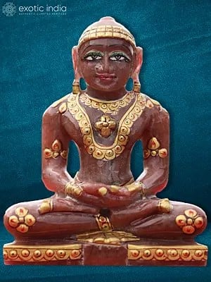 5" Jain Sculpture In Padmasana | Hand Carved | Stone Statue