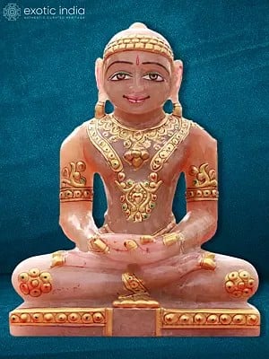 7" Natural Margaj Stone Made Jain Idol | Stone Statue