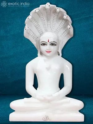 9" Lord Parshwanath In Padmasana | Jain Sculpture