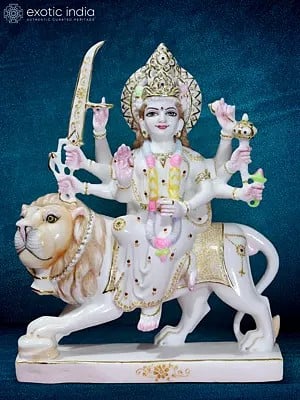 18" Goddess Durga Statue | Durga Maa Idol For Home