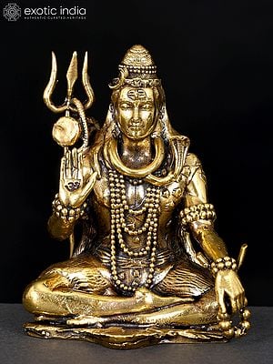 Superfine Blessing Lord Shiva | Brass Statue