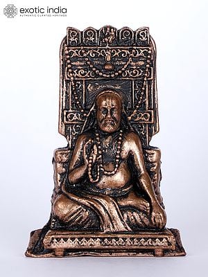 2" Small Raghavendra Swami Copper Statue