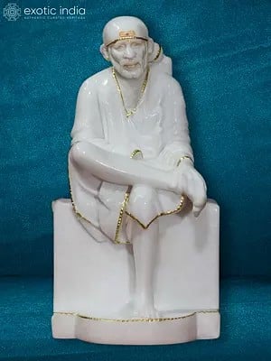 12" Saint Sai Idol For Spiritual Decor | Figutine For Temple