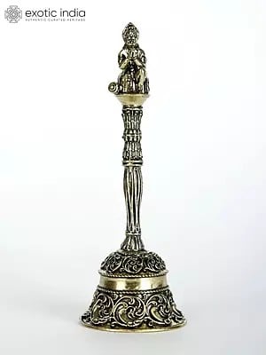 5" Superfine Lord Hanuman Bell in Brass