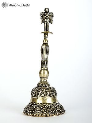 5" Superfine Garuda Ghanti (Bell) in Brass