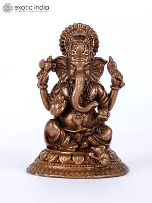 2" Small Blessing Lord Ganesha | Copper Statue