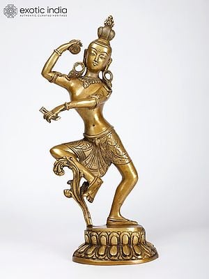 16" Dancing Lord Shiva Brass Statue