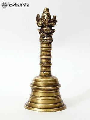 6" Lord Ganesha Bell/Ghanti in Brass