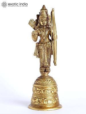 8" Shri Rama Ghanti in Brass