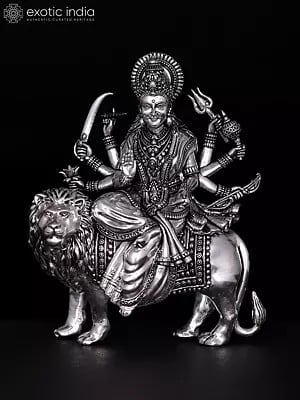 Small Superfine Goddess Durga (Sherawali Maa) | Brass Statue | Different Sizes