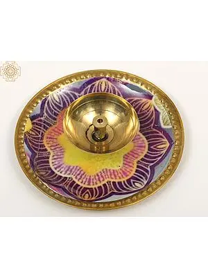 3" Designer Brass Diya (Lamp)