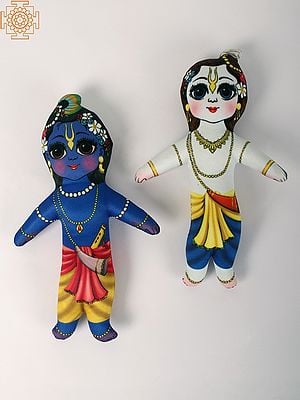 Lord Krishna & Balaram Soft Toy