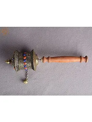 9" Tibetan Buddhist Prayer Wheel