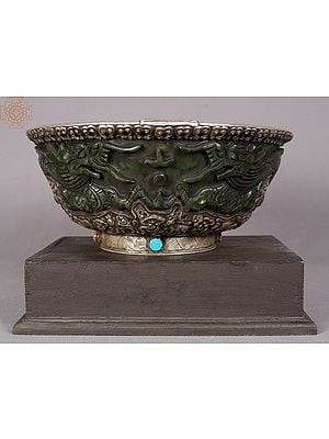 10" Silver Bowl from Nepal