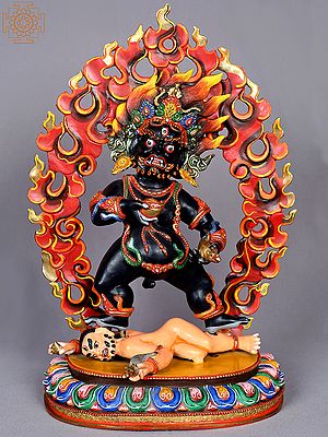 16" Tibetan Buddhist Deity - Vajrapani from Nepal