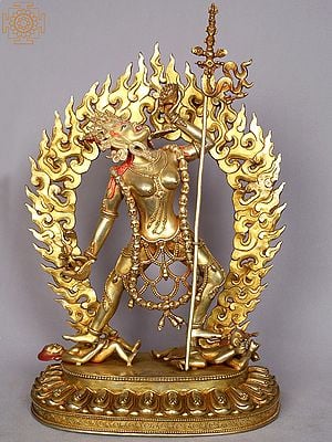 14" Vajrayogini Copper Statue | Tibetan Buddhist Deity Idols