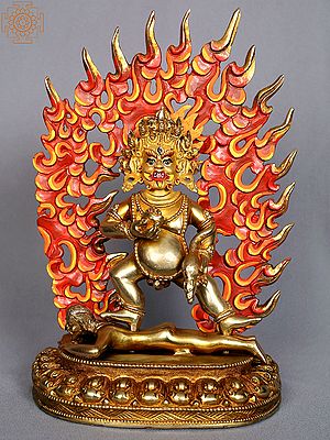 10" Lord Kubera Copper Statue | Nepalese Copper Figurines