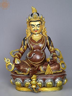 18" Lord Kubera Copper Idol | Nepalese Copper Statue