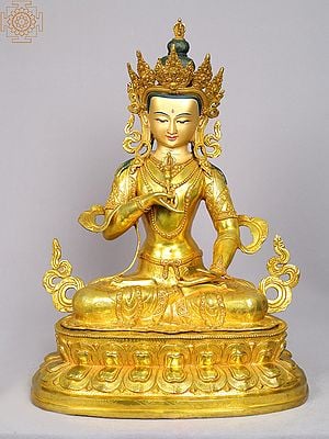 19" Tibetan Buddhist Deity Vajrasattva From Nepal