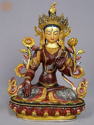 14" Tibetan Buddhist Goddess White Tara