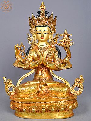 13" Chenrezig (Avalokiteshvara) from Nepal