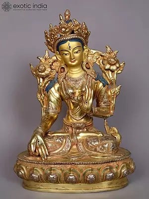12" Tibetan Buddhist Goddess White Tara
