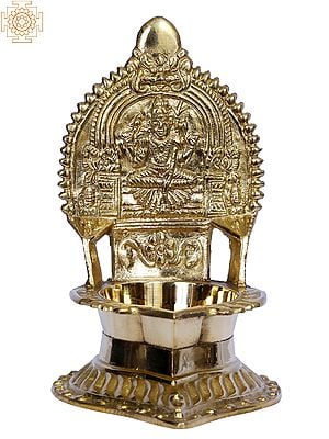 5" Brass Kamakshi Devi Pooja Lamp
