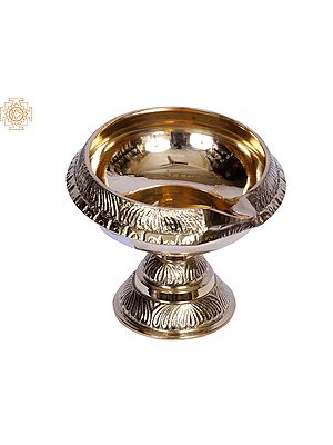 4" Brass Kubera Pooja Diya (Lamp) | Price Per Pair