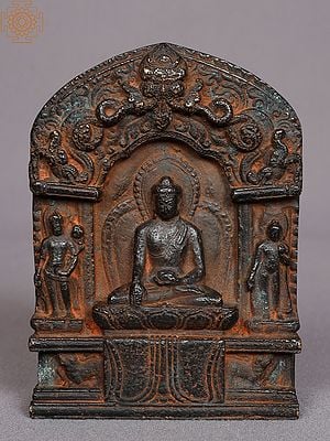 4" Small Lord Shakyamuni Buddha Copper Statue