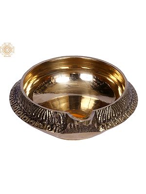 4" Brass Kubera Vilakku (Deepak) | Price Per Pair