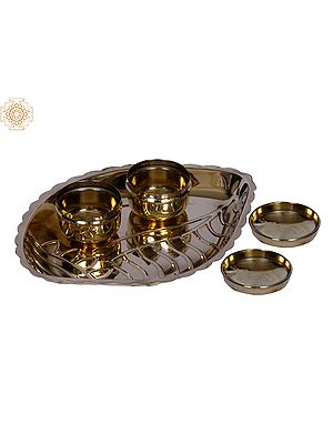 8" Sindoor/Roli/Puja Box In Brass