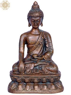 3" Bronze Lord Buddha in Bhumi-Sparsha Mudra