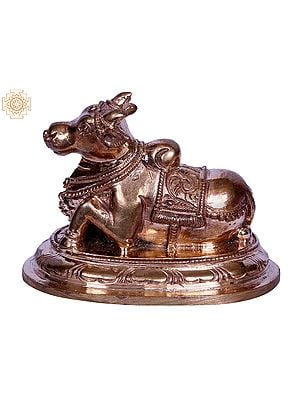 3" Bronze Nandi - Vahana of Lord Shiva