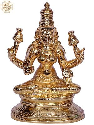 4" Bronze Devi Lakshmi Sculpture