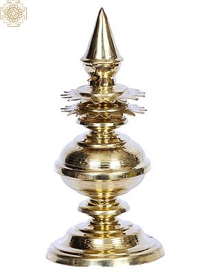 7" Brass Gopuram Kalasam