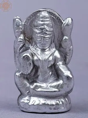 Tiny Goddess Lakshmi Idol Made of Mercury