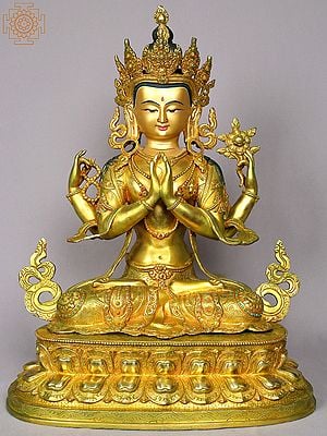 19" Avalokiteshvara From Nepal