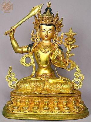19" Manjushri with Sword From Nepal