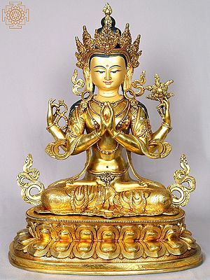 19"  Chenrezig (Avalokiteshvara) from Nepal