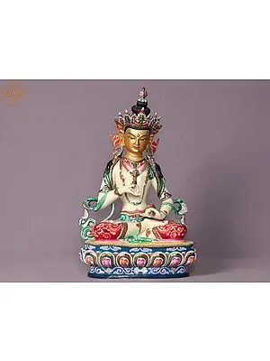 15" Vajrasattva Copper Statue From Nepal