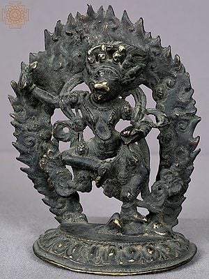 6" Small Brass Goddess Varahi