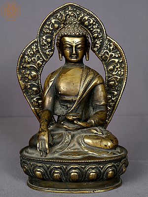 12" Lord Shakyamuni Buddha Brass Statue from Nepal