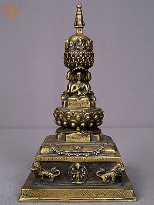 9" Brass Stupa